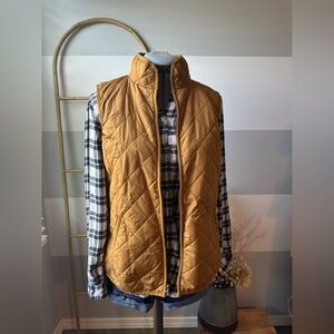 Old Navy Mustard Quilted Vest